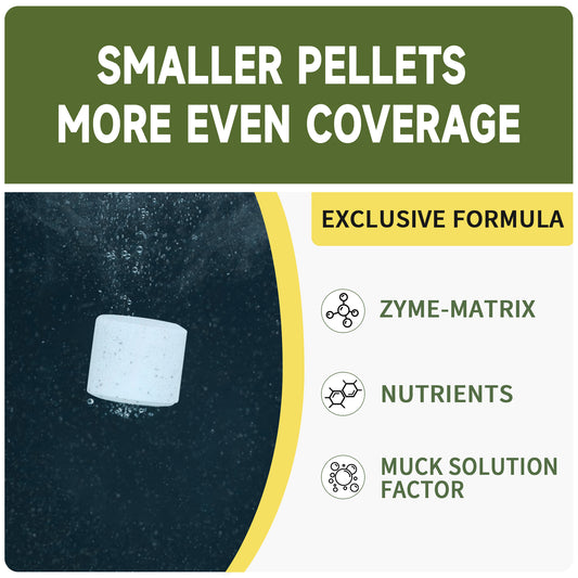 Muck Reducer Natural Sludge Solution Tablets for Ponds & Lakes